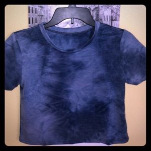 Blue tie dye shirt